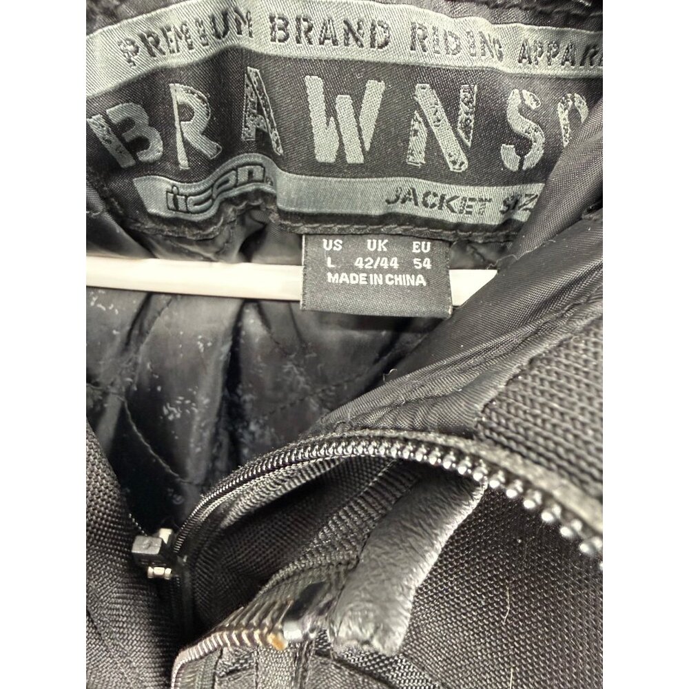 Icon Brawnson Textile Motorcycle Full Zip Jacket Mens L Padded - Picture 3 of 7